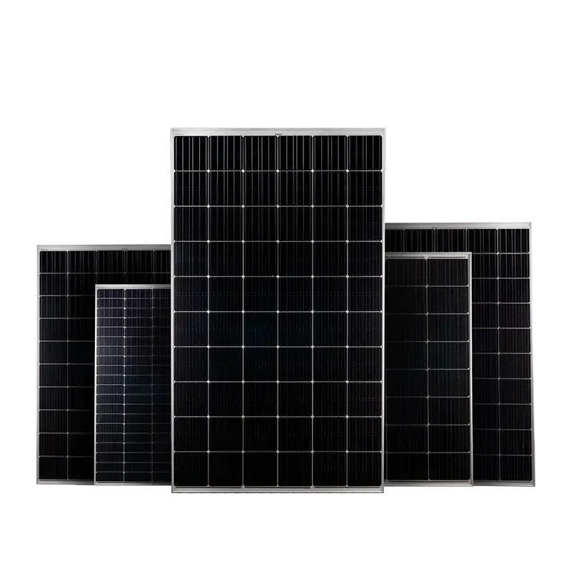 Paneles solares de distintos tamaños